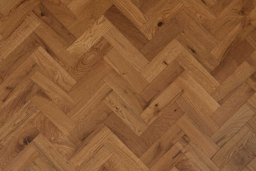 Home Choice Engineered Rustic Oak Herringbone 10mm x 90mm Butterscotch Brushed UV Lacquered
