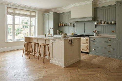 Home Choice Engineered Rustic Oak Herringbone 10mm x 90mm Brushed Invisible Oiled
